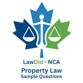Sample Questions - Property Law - NCA